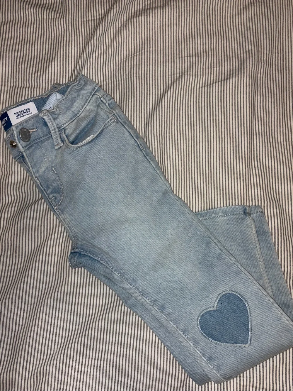 Old Navy Light Blue Kids Jeans with Heart Patch